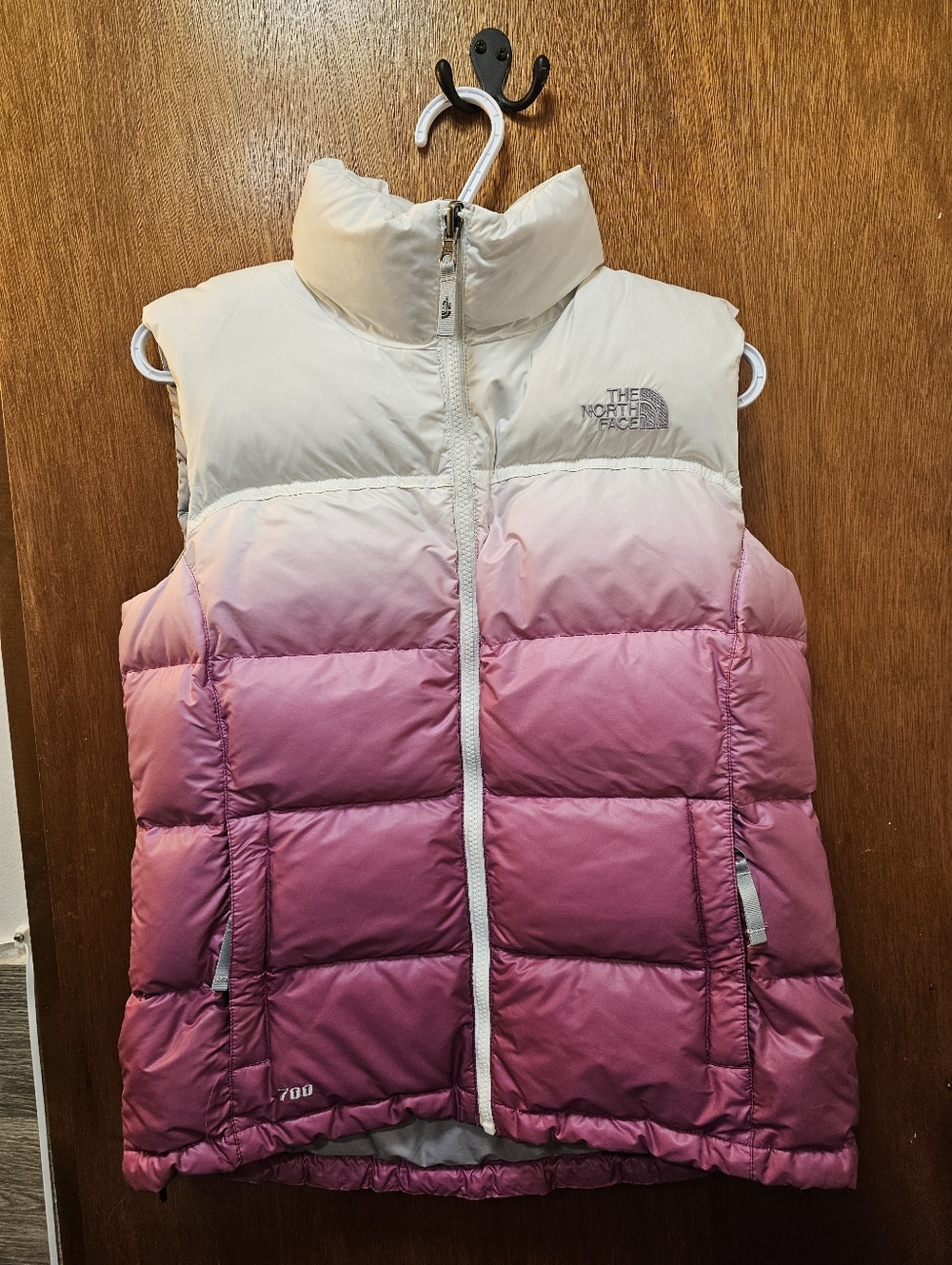 The North Face Womens  White And Pink Vest